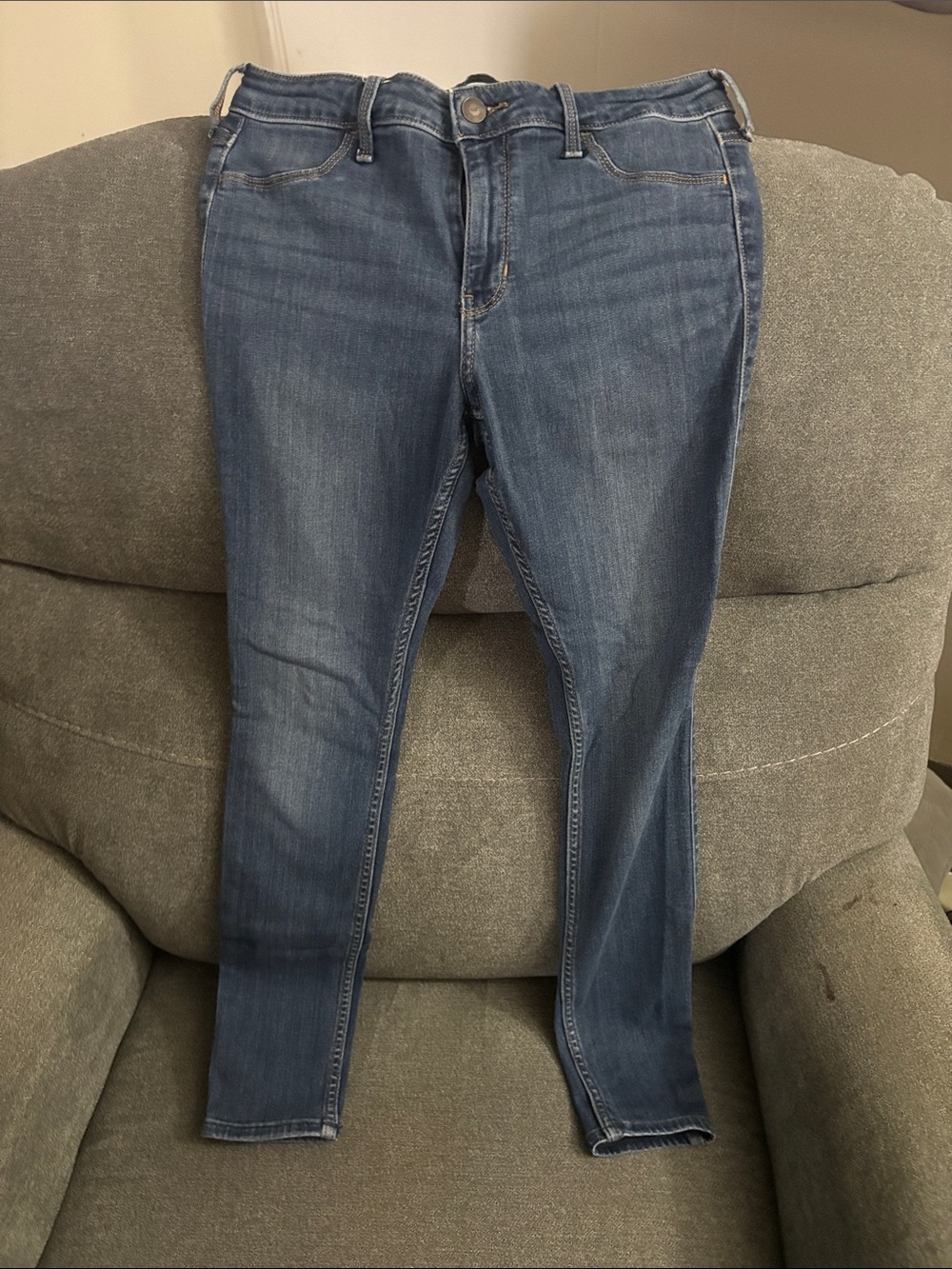 Hollister Medium Blue Skinny Stretch Jeans